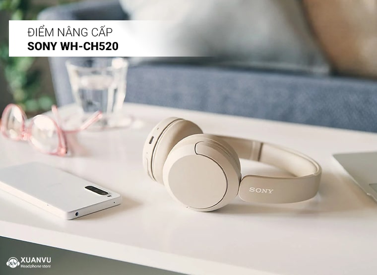 Tai nghe không dây Sony WH-CH520 điểm nâng cấp