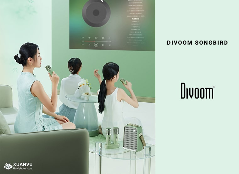 Loa Karaoke Divoom SongBird HQ micro không dây