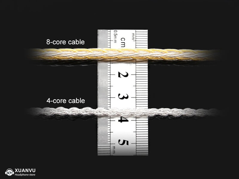 TRN TC Cable 2pin(0.78) - 3.5mm thiết kế 2