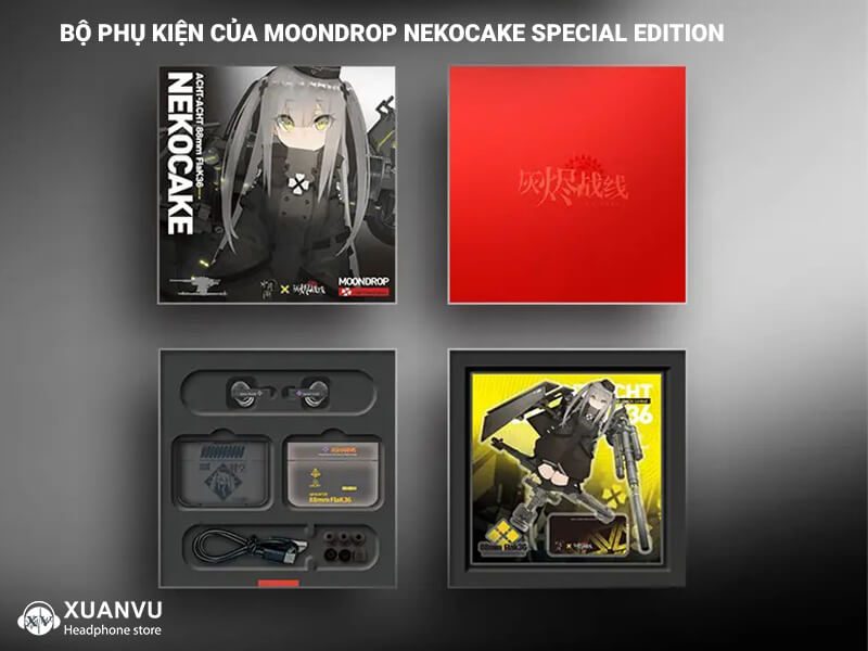 Tai nghe Moondrop Nekocake Special Edition phụ kiện