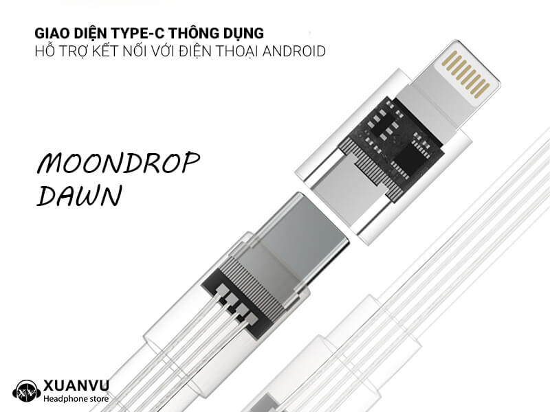 Dongle DAC/AMP Moondrop Dawn giao diện type-c