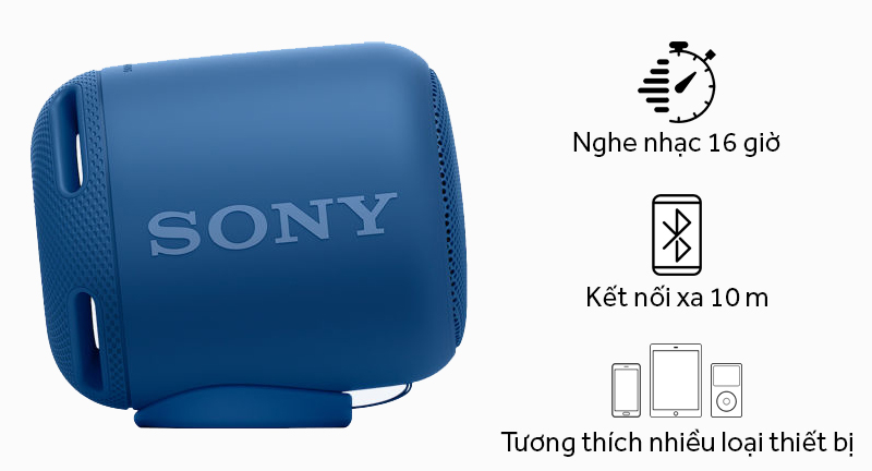 Loa Sony SRS-XB10 hỗ trợ người dùng tốt 