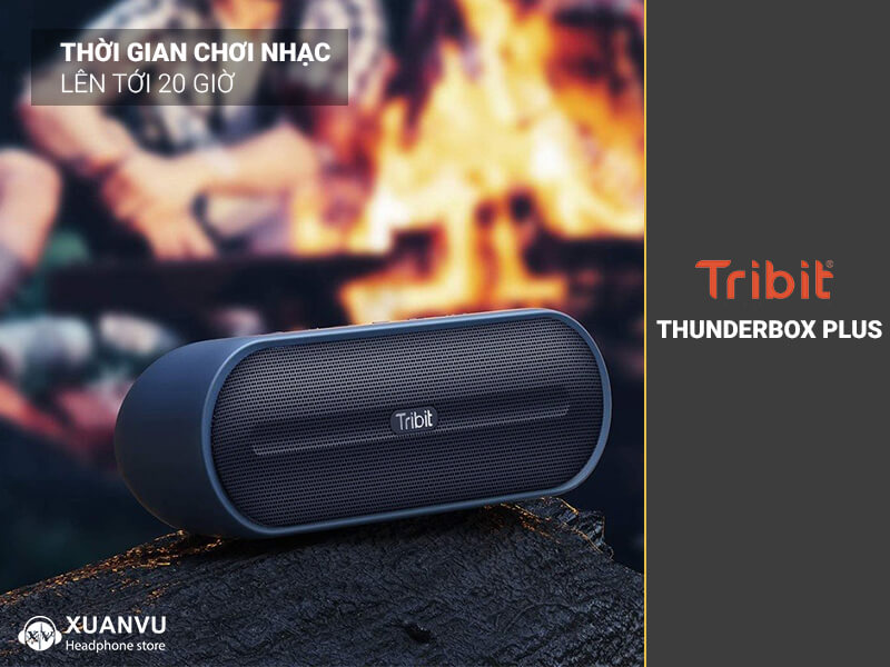 Loa không dây Tribit ThunderBox Plus tuổi thọ pin