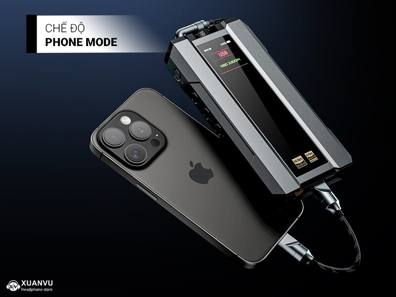 DAC/AMP FiiO Q15 chế độ phone mode