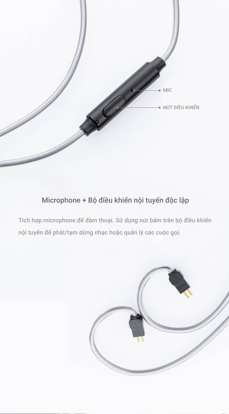 Moondrop MC1 Microphone Upgrade Cable đặc điểm 2
