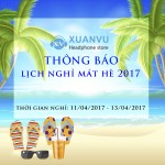 Thông báo: Lịch nghỉ của Xuân Vũ Audio ngày 11/04/2017 - 13/04/2017