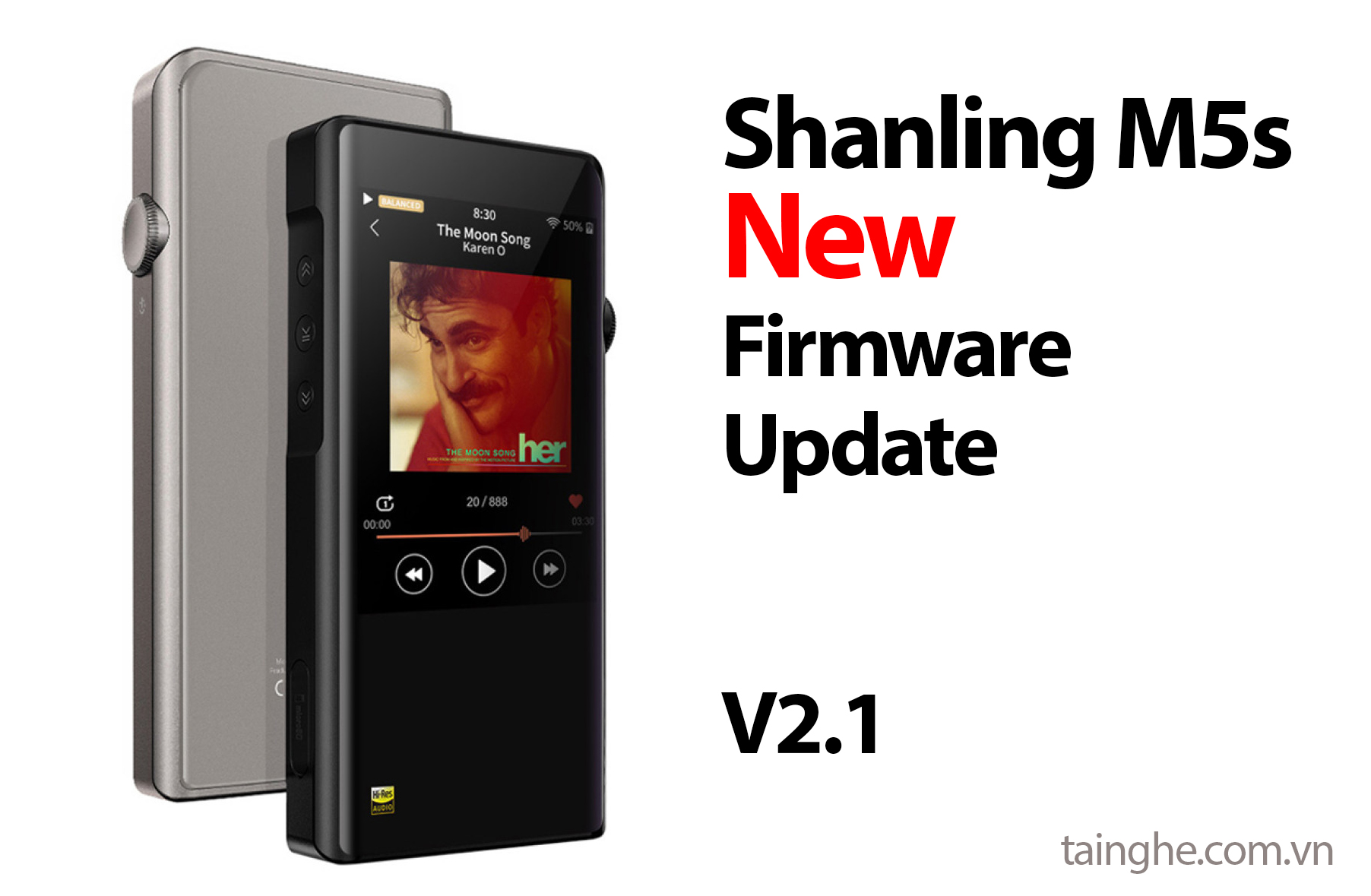 Shanling M5s cập nhật firmware mới V2.1