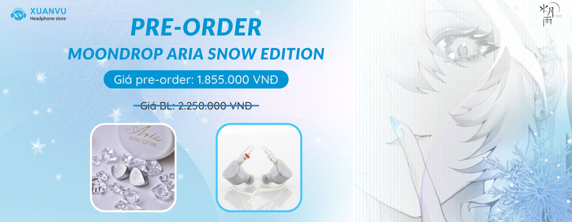 Pre-order Moondrop Aria Snow Edition