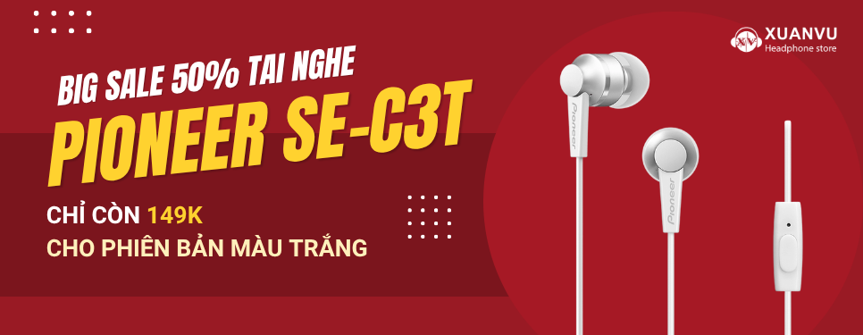 Big Sale 50% <br> Pioneer SE-C3T
