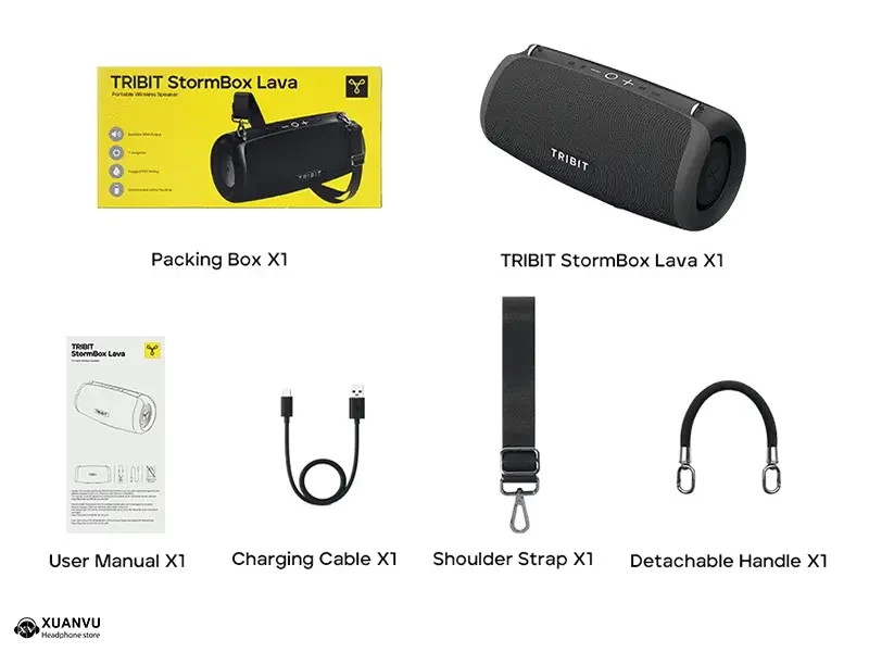 Loa Bluetooth Tribit StormBox Lava phụ kiện