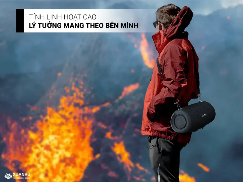 Loa Bluetooth Tribit StormBox Lava tính linh hoạt