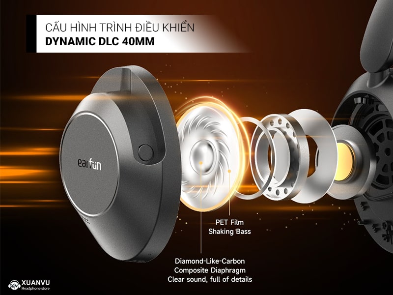 Tai nghe bluetooth EarFun Wave Pro trình điều khiển