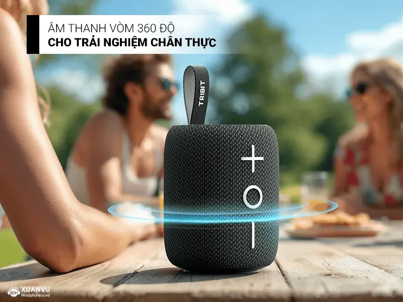 Loa Bluetooth Tribit StormBox Mini+ âm thanh 360 độ
