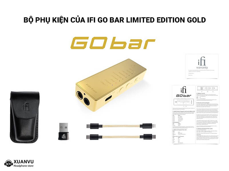 iFi GO bar Limited Edition Gold phụ kiện