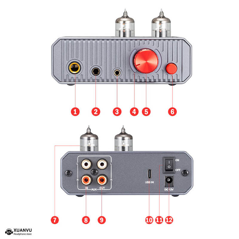 xDuoo MH02 DAC & Tube Headphone Amplifier thiết kế