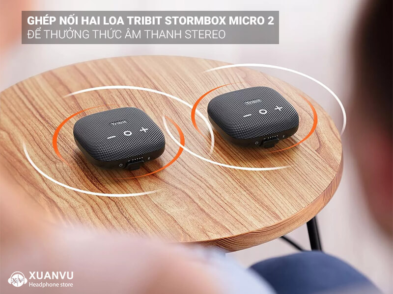 Loa Bluetooth Tribit Stormbox Micro 2 ghép nối 