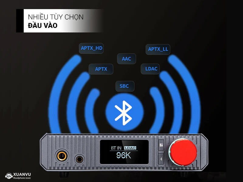 DAC/AMP xDuoo XA-02 tùy chọn đầu vào