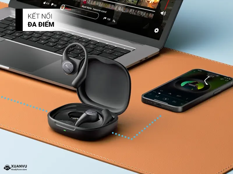 Tai nghe Bluetoooth Earfun OpenJump kết nối đa điểm