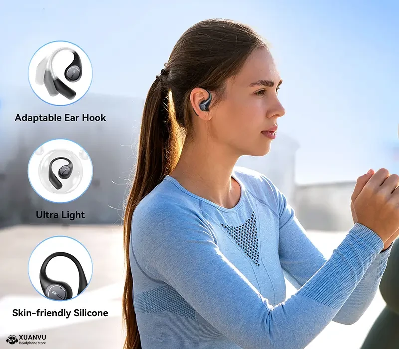 Tai nghe Bluetoooth Earfun OpenJump thiết kế tai nghe