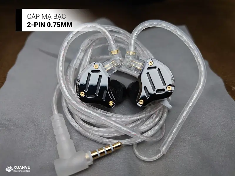 Tai nghe KZ ZS10 Pro 2 có Mic cáp mạ bạc