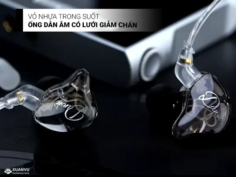 Tai nghe KZ Dawn - Cáp mạ bạc (có Mic) vỏ nhựa
