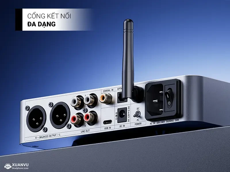 Desktop DAC/AMP FiiO K13 R2R cổng kết nối