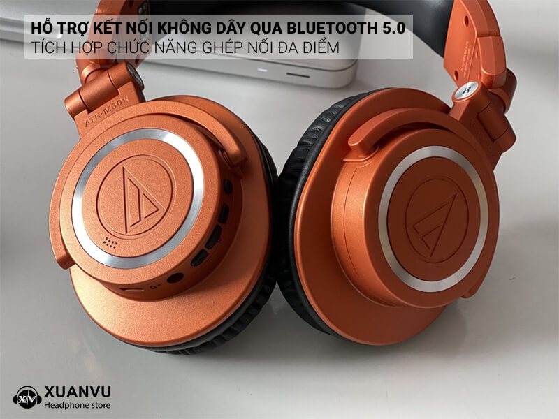 Tai nghe Audio Technica ATH-M50xBT2 MO (Limited Edition) kết nối