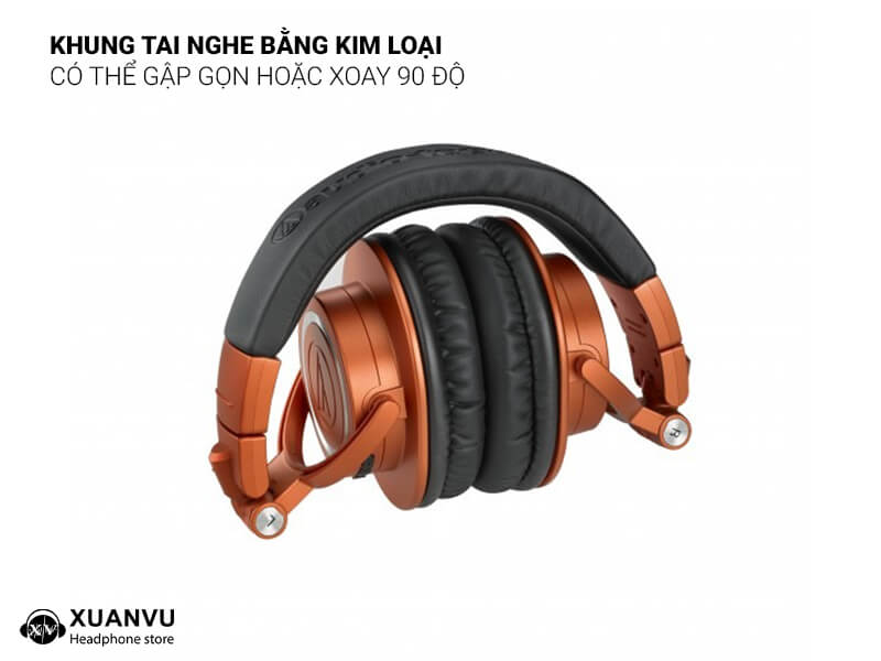 Tai nghe Audio Technica ATH-M50xBT2 MO (Limited Edition) thiết kế 