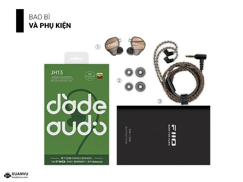 Tai nghe FiiO JH13 bao bì