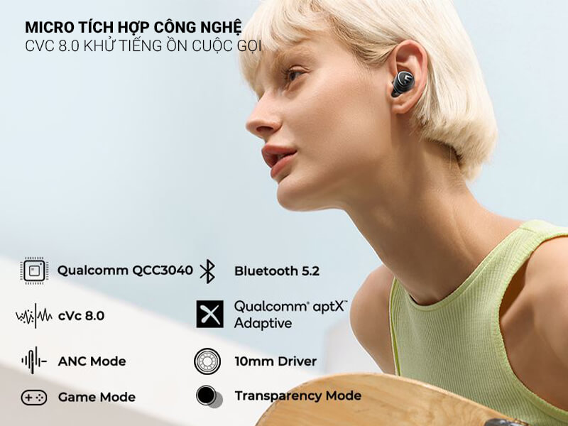 Tai Nghe Bluetooth SoundPeats Mini Pro micro