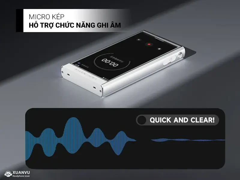 Máy nghe nhạc HiBy Digital M300 (4G RAM + 128GB ROM) micro kép