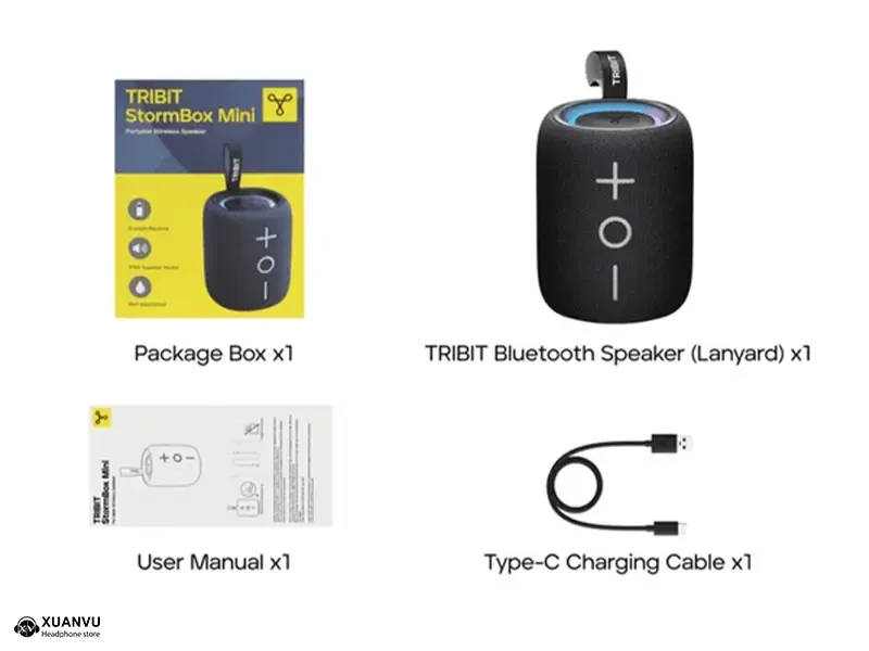Loa Bluetooth Tribit StormBox Mini phụ kiện