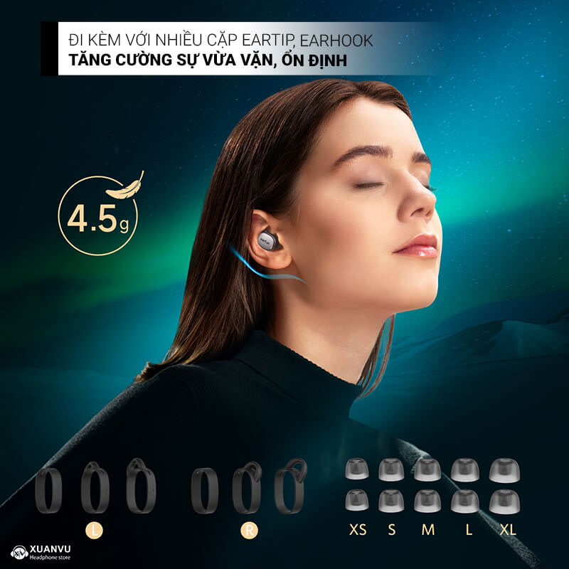 Tai nghe True Wireless EarFun Free Pro 3 thiết kế