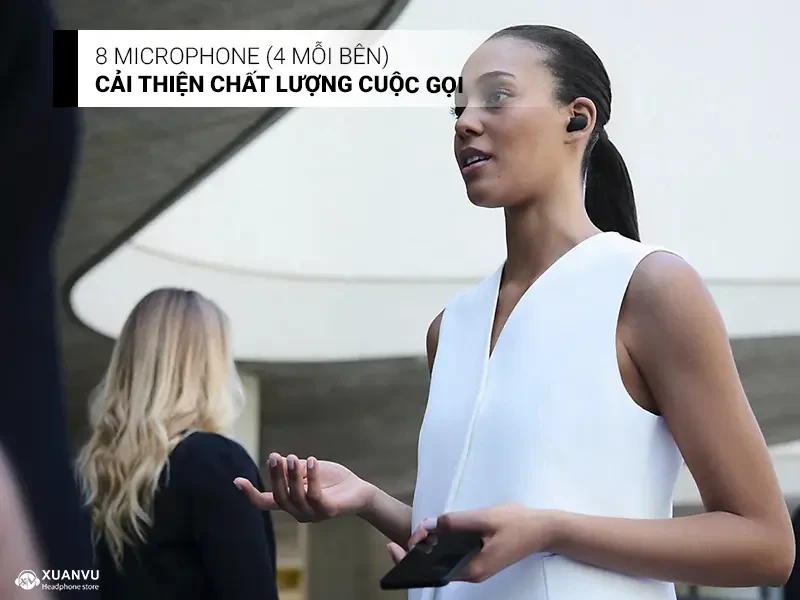 Tai nghe True Wireless Sony WF-1000XM6 microphone