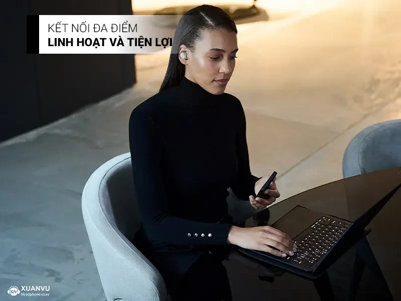 Tai nghe True Wireless Sony WF-1000XM6 kết nối 