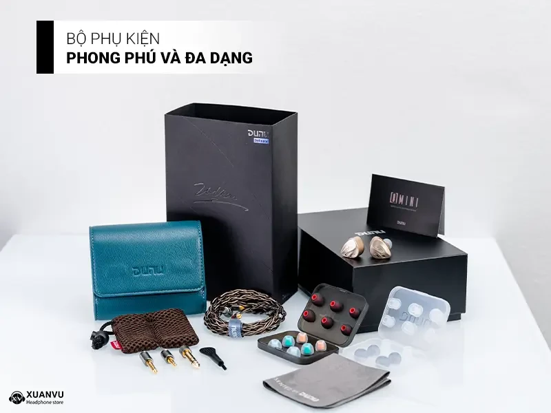 Tai nghe Dunu Vulkan 2 phụ kiện
