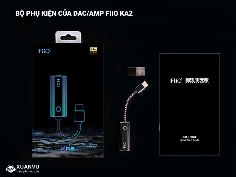 Portable DAC/AMP FiiO KA2 - Type C phụ kiện