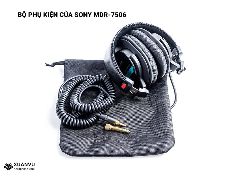 Tai nghe Sony MDR-7506 bộ phụ kiện