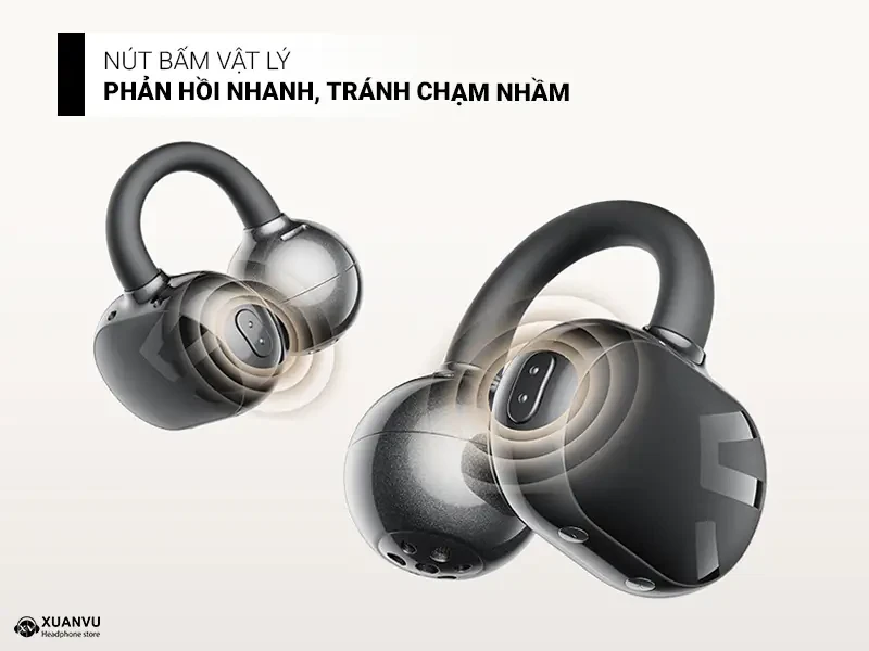 Tai nghe bluetooth SoundPeats POP Clip nút bấm