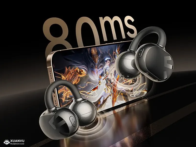 Tai nghe bluetooth SoundPeats POP Clip chế độ game mode