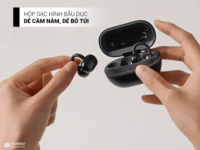 Tai nghe bluetooth SoundPeats POP Clip hộp sạc