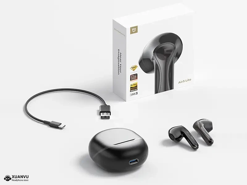 Tai nghe bluetooth SoundPeats Air5 Lite phụ kiện