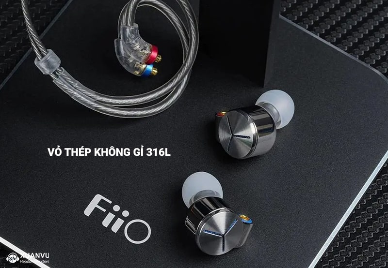 Tai nghe FiiO/Jade Audio JD7 chất liệu thép không gỉ 316L
