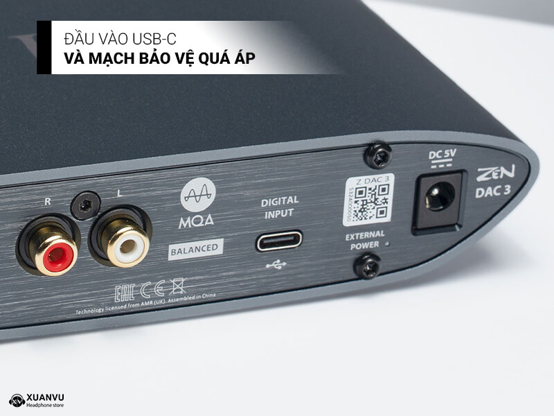 iFi ZEN DAC V3 đầu vào úbs-c