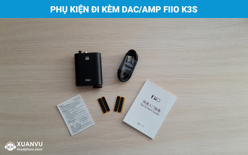 DAC/AMP FiiO K3s phụ kiện