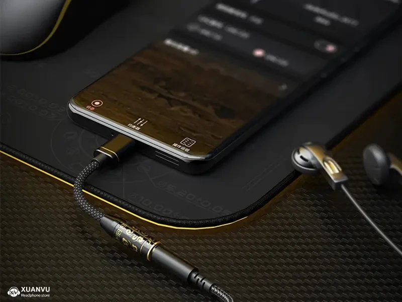 Dongle DAC/AMP FiiO JIEZI B (4.4mm) hỗ trợ ứng dụng