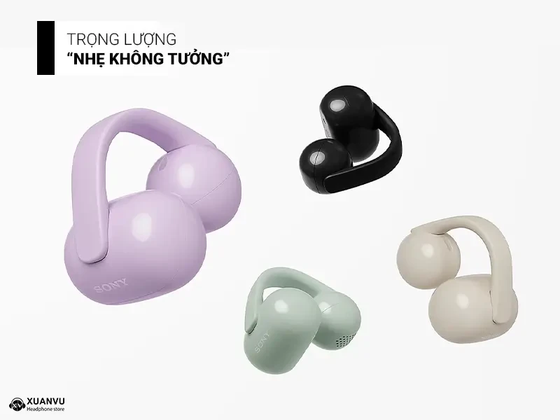 Tai nghe Sony LinkBuds Clip WF-LC900 trọng lượng