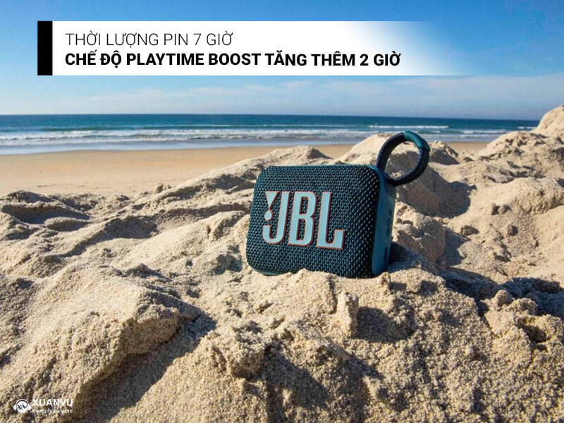 Loa Bluetooth JBL Go 4 thời lượng pin