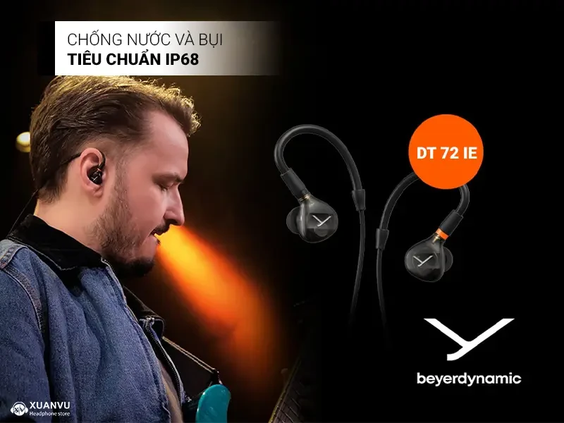 Tai nghe Beyerdynamic DT 72 IE (Guitar & Voice) chống nước 
