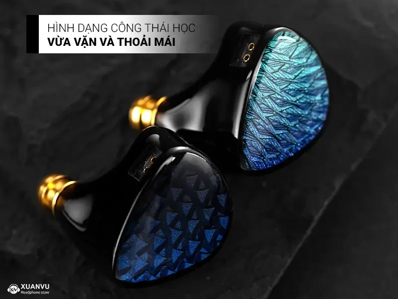 Tai nghe Kinera Celest Wyvern Black Remaster - 3.5mm, không Mic hình dạng